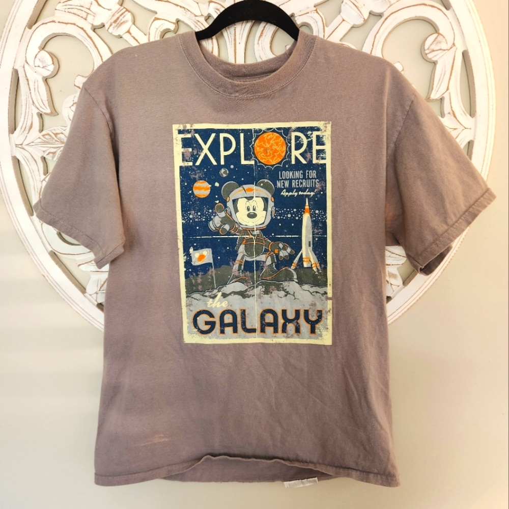 Disney Parks Authentic Mission Space Tomorrowland Mickey Mouse Tshirt Medium